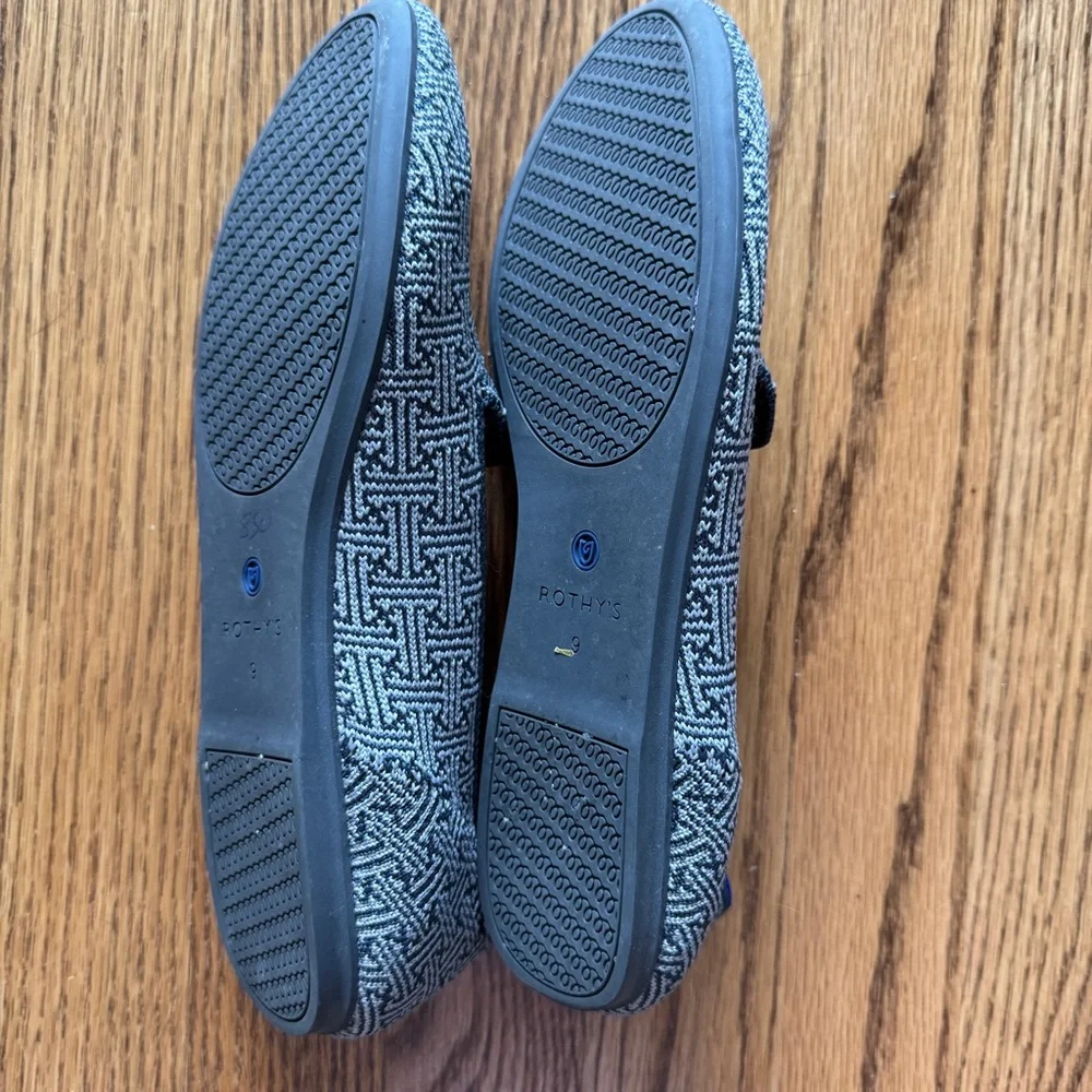 ROTHY'S | Women's The Loafer in blue and gray pattern SIZE 9 - Picture 8 of 8